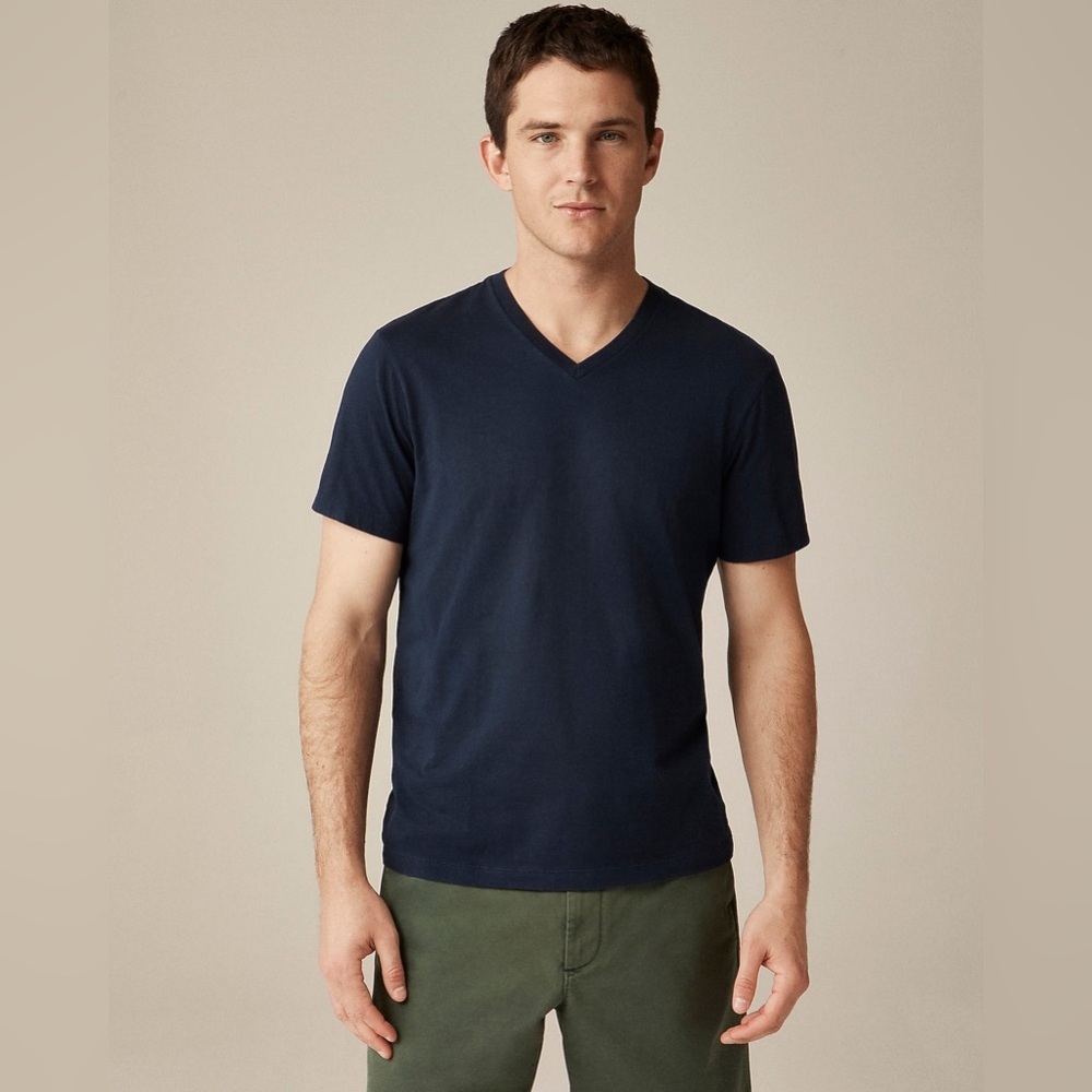 J Crew GRAY Tall Broken-in V-neck T-shirt CI178